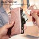 thumbnail image 5 of Para Samsung Galaxy S21 Plus 5G Funda Tipo Billetera, 9 Ranuras para Tarjetas Bloqueo RFID Bolso Cruzado Cubierta de Cuero, Bolsillo con Cierre, Correa de Muñeca y Hombro Desmontable, Funda, 5 of 11