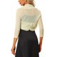 thumbnail image 3 of INSPIRE CHIC Bolero de Mujer Semi Transparente con Mangas 3/4 Cárdigan Corto Albaricoque L, 3 of 6