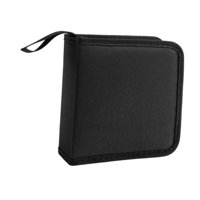 Bothyi - Cd Dvd Case De Transporte Compacto Soporte De Disco De Manga Portátil Para Viajar A Casa Negro