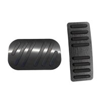 Magideal - De Cubierta De Pedal De De Gas De Almohadilla De Pedal De Freno De Coche, Almohadillas De Pedales De Pie Para Atto 3 Yuan Plus , Negro