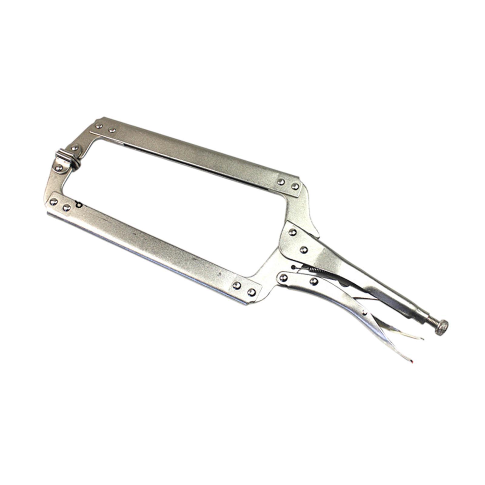 Magideal - Alicates De Sujeción Tipo C De Metal Ajustables Con Almohadillas Giratorias, Herramienta Manual, Alicates De Soldadura, Mordaza De Banco Para Gabinete 18 Pulgadas