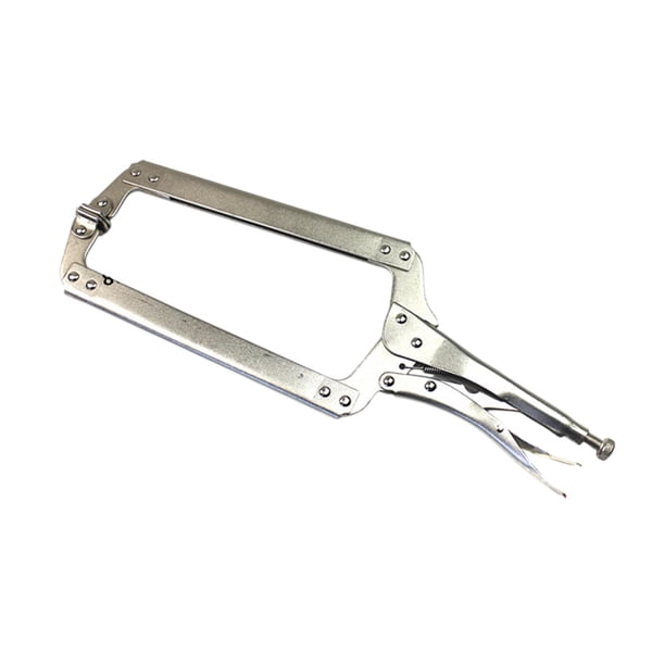Alicates de Sujeción Tipo C de Metal Ajustables con Almohadillas Giratorias, Herramienta Manual, Alicates de Soldadura, Mordaza de Banco para Gabinete 18 pulgadas