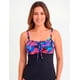 thumbnail image 1 of Traje de baño mujer polera tankini reductor estampado negro, 1 of 3