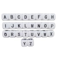 Bothyi - 26 Dados Creativos Con Letras Acrílicas Grabadas Para Juegos De Rompecabezas De Recuerdo De Fiesta