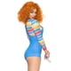 thumbnail image 3 of Top corto con estampado de rayas múltiples y overol vaquero Costume Leg Avenue, talla XS, 3 of 6