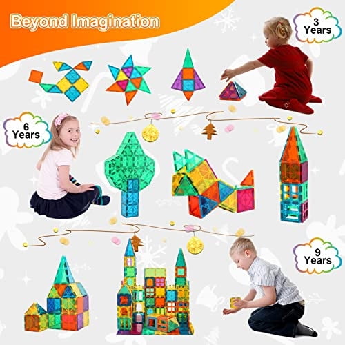 Bmag Azulejos Magnéticos Juguetes Para Niños, 36pcs Juego De Inicio Imán 3d Bloques De Con Bmag Bmag