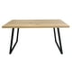 thumbnail image 4 of Mesa de comedor 75x80x150 Metal Madera, 4 of 6