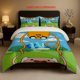 thumbnail image 1 of Adventure Time Finn and Jake Headstand Adventure Themed Bedding Set Soft and Comfortable All-Season Duvet Cover and Pillowcase Set Ideal for Home, 1 of 5