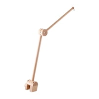 Magideal - Soporte Para Campana De Cama, Soporte Para Teléfono De Cuna, Decoración De Madera, Soporte Giratorio Ajustable Para Caja De Música, Brazo Colgante Par Titular Arqueado