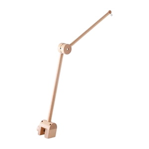 Magideal - Soporte Para Campana De Cama, Soporte Para Teléfono De Cuna, Decoración De Madera, Soporte Giratorio Ajustable Para Caja De Música, Brazo Colgante Par Titular Arqueado