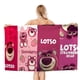 thumbnail image 1 of Oso de Fresa Lotso Toalla de playa de secado rápido con diseño temático, regalo para mujeres y niñas, ideal para cumpleaños, fans, amantes de la música, uso en la playa o al aire libre, 78 × 150 cm, 1 of 6
