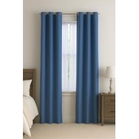 Clems - Pack 2 Cortina Tradicional 100% Blackout Azul