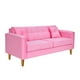 thumbnail image 2 of Sofa New Retro 3c Felpa 04 Rosado, 2 of 6