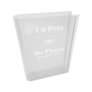 Magideal - Florero Libro Florero Estético Hidropónico Elegante Escritorio Florero Acrílico Florero Floreros Decorativos Para Oficina Dormitorio Restaurante Hogar Claro