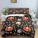 thumbnail image 1 of Skull Halloween Bats Bedding Set Boys Girls Duvet Cover Pillowcase Bed Kids Adult Home Textileextile Bed Sheets, 1 of 5