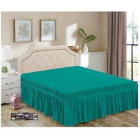 Aladdins Shop - Faldon Para Cama 1,5 Plaza Color Rojo