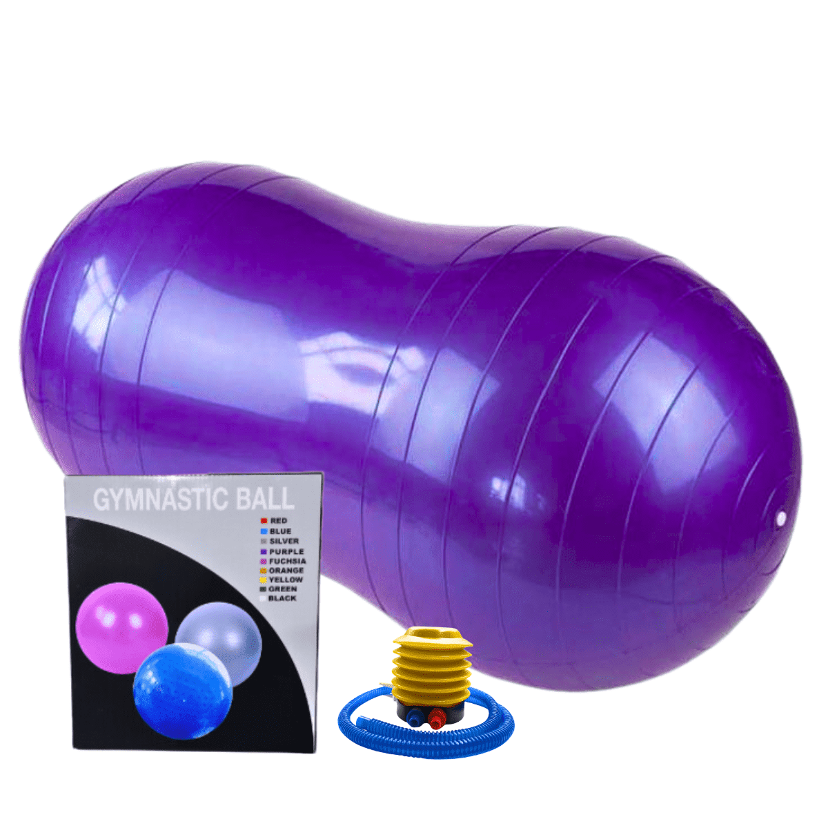 Linea Sport - Balón Ovalado Para Pilates Yoga Tipo Maní + Inflador