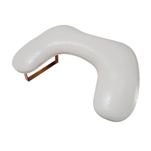 Ioensy - Almohada De Manicura Portátil Profesional Para Principiantes Técnico De Uñas Arte De Uñas Blanco Con Pata Dorada