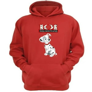 Genérico - Polerón Canguro 101 Perritos Manchas Rojo Talla L Unisex