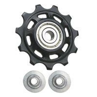 Magideal - Polea De Cambio Trasero Mtb, Piezas De Repuesto De Aleación De Aluminio, Rodamiento Sellado, Guía De Rueda Jockey, Rodillo De Guía De Rueda 11T