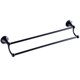 thumbnail image 3 of Soporte de pared de latón de toallas de baño Soporte de baño de baño de doble barra de toallas Negro, 3 of 3