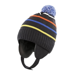 Bothyi - Gorro De Invierno Para Bebé, Cálido, Con Rayas De Colores, Gorro De Punto Para Niños Pequeños, Infantil, M