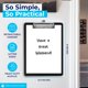 thumbnail image 4 of Juego de 6 unidades de plástico negro Clipboard Office Solutions Direct, 4 of 8