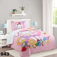 Gnerico - Cubrecama Quilt Sherpa 1 1/2 Plazas - Conejita Candy M943