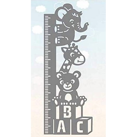 Troqueles metálicos para gráfico de crecimiento de bebé para scrapbooking DIY