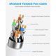 thumbnail image 5 of Cable Ethernet DDMALL CAT 8 de 20 m, 40 Gbps, resistente a la intemperie, 5 of 9