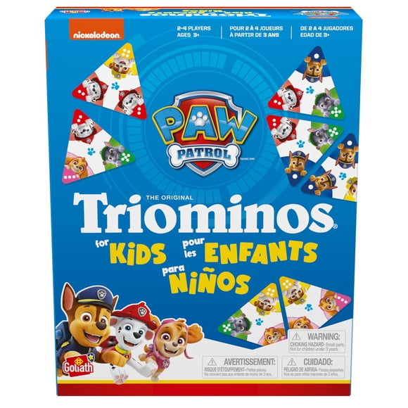 Juego Goliath Paw Patrol Triominos para niños de 2 a 4 jugadores a partir de 3