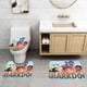 thumbnail image 2 of Juego de Alfombras de Baño Desmarcar Terciopelo Coral 3 Piezas, 2 of 6