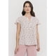 thumbnail image 1 of Blusa Mujer Manga Vuelos Blanco Print Corona, 1 of 5