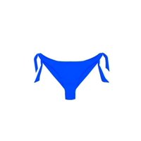 Samia - Bikini Calzón Tanga Con Amarras Color Azul Xl