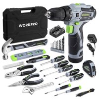 Kit De Herramientas Workpro Home Con Taladro Eléctrico, 108 Piezas, 12 V, 1,5 Ah