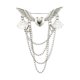 thumbnail image 1 of Cadena De Alas Para Hombre Broche Insignia Collar Con Diamantes De Imitación Diamante Plata, 1 of 5