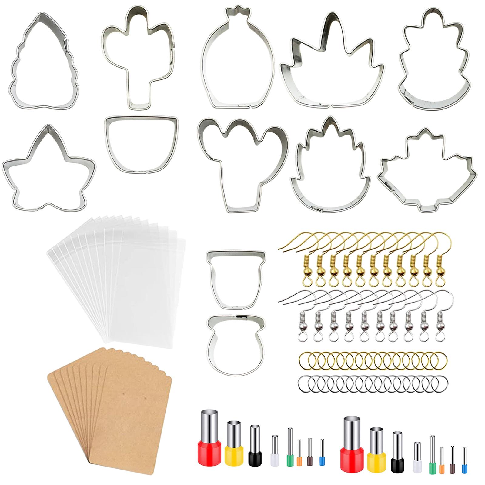 Bothyi - Juego De Cortadores De Arcilla Polimérica, Accesorios Para Pendientes Para Hacer Joyas, Pasteles, Galletas