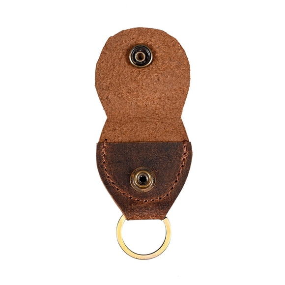 Llavero CestAntiQ Porta Púas de Guitarra de Cuero Rústico