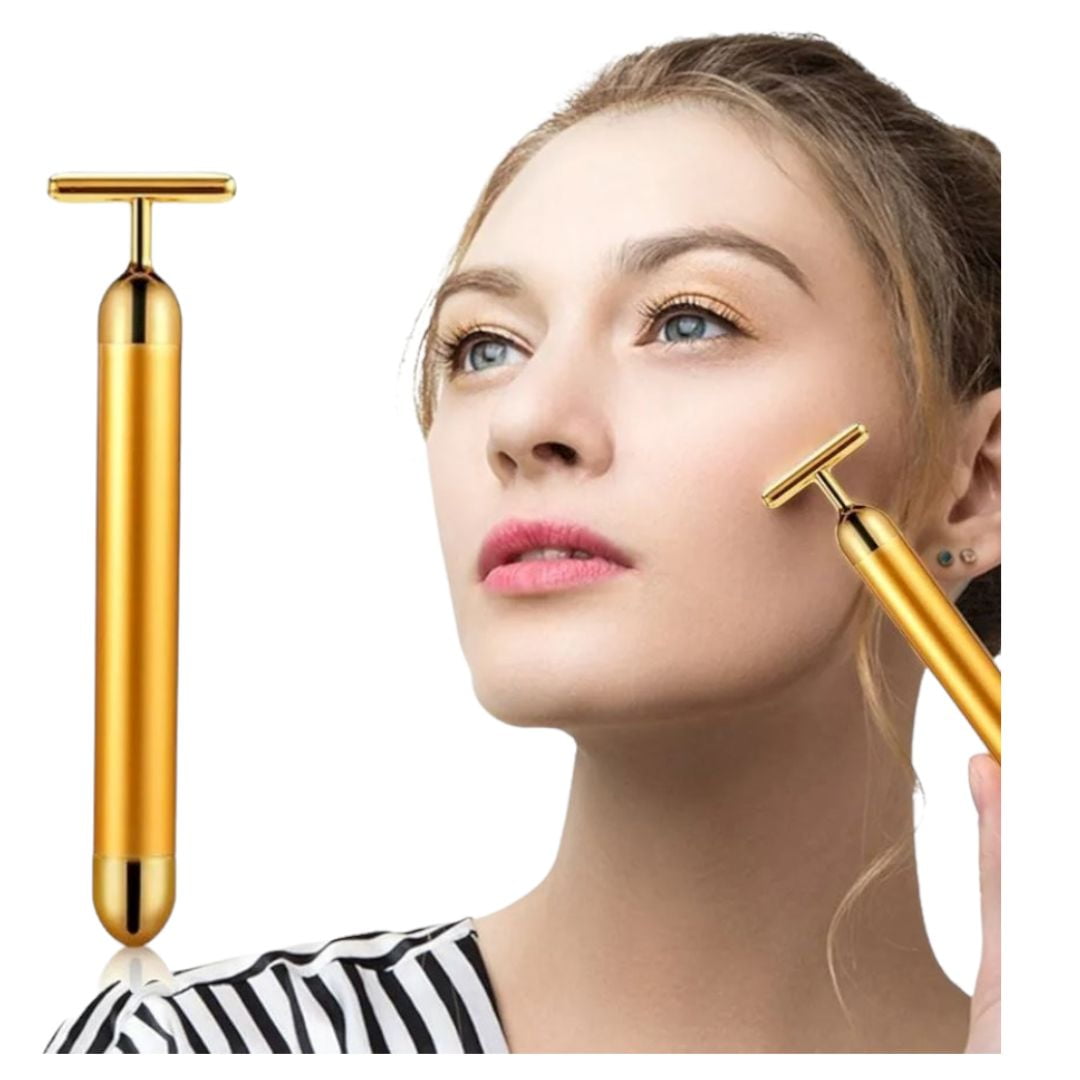 Invencible.cl - Barra Masajeador Facial Antienvejecimiento Vibracion Masaje Tonificador Circulacion Alivio Estress Ac50