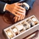 thumbnail image 5 of Caja organizadora para relojes ELEGANCE, madera maciza de espresso, 5 of 8