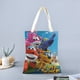 thumbnail image 2 of Super Wings Bolso de tela con estampado de lienzo para mujer, bolsa de compras reutilizable y estética, con cremallera interior, regalo para mujer,40*45cm., 2 of 6