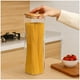 thumbnail image 3 of Set 2 Frascos Hermetico 680mL Cuadrado Vidrio 20cm Tapa Bambú, 3 of 3