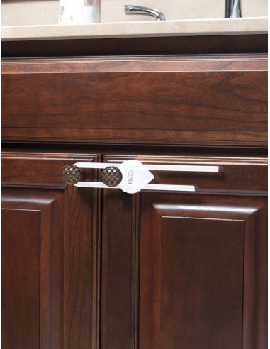 Kidco - Set 2 Bloqueadores Para Gabinetes Dobles Color Blanco