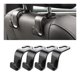 thumbnail image 1 of Ganchos para reposacabezas de asiento trasero de coche Hanemia Black, paquete de 4, 1 of 8