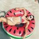 thumbnail image 4 of Flotador Inflable Redondo Diseño Sandía Para Piscina, 4 of 4