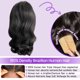 thumbnail image 2 of Peluca de Cabello Humano UVVUVV Body Wave 4x4, Densidad 180, 2 of 3
