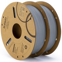 Filamento Para Impresora 3D Elegoo Pla, 1,75 Mm, Gris, 2 Kg, Paquete De 2