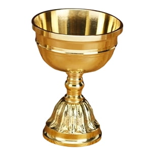 Bothyi - Portavelas En Relieve Copa De Vela De Latón Para Centros De Mesa Decoración Para El Hogar 8X10.8Cm