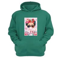 Genérico - Polerón Canguro Frida Verde Aguamarina Talla S Unisex