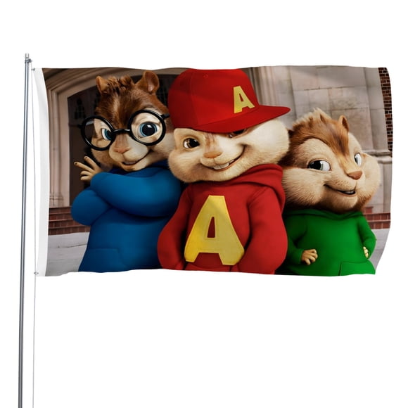 Bandera Alvin y las Ardillas Desmarcar 120x180 cm